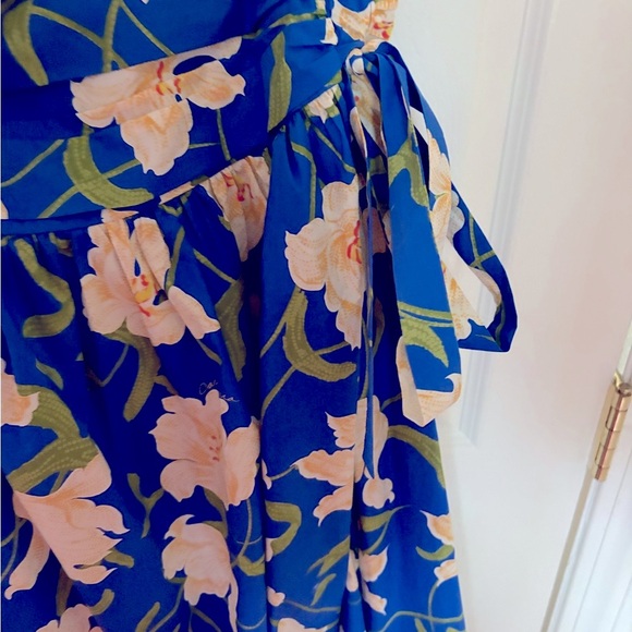 Cara Cara Blue Floral Midi Skirt - Picture 4 of 5